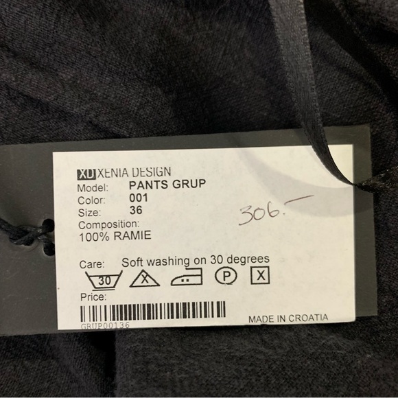 XD Xenia Design Dark Gray Buttoned Flare Leg Pants Size 36 NWT! $306 - Picture 9 of 13